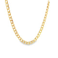 6mm 18K Gold Filled Cuban Chain 14-24 Inch Stylish Necklace-0