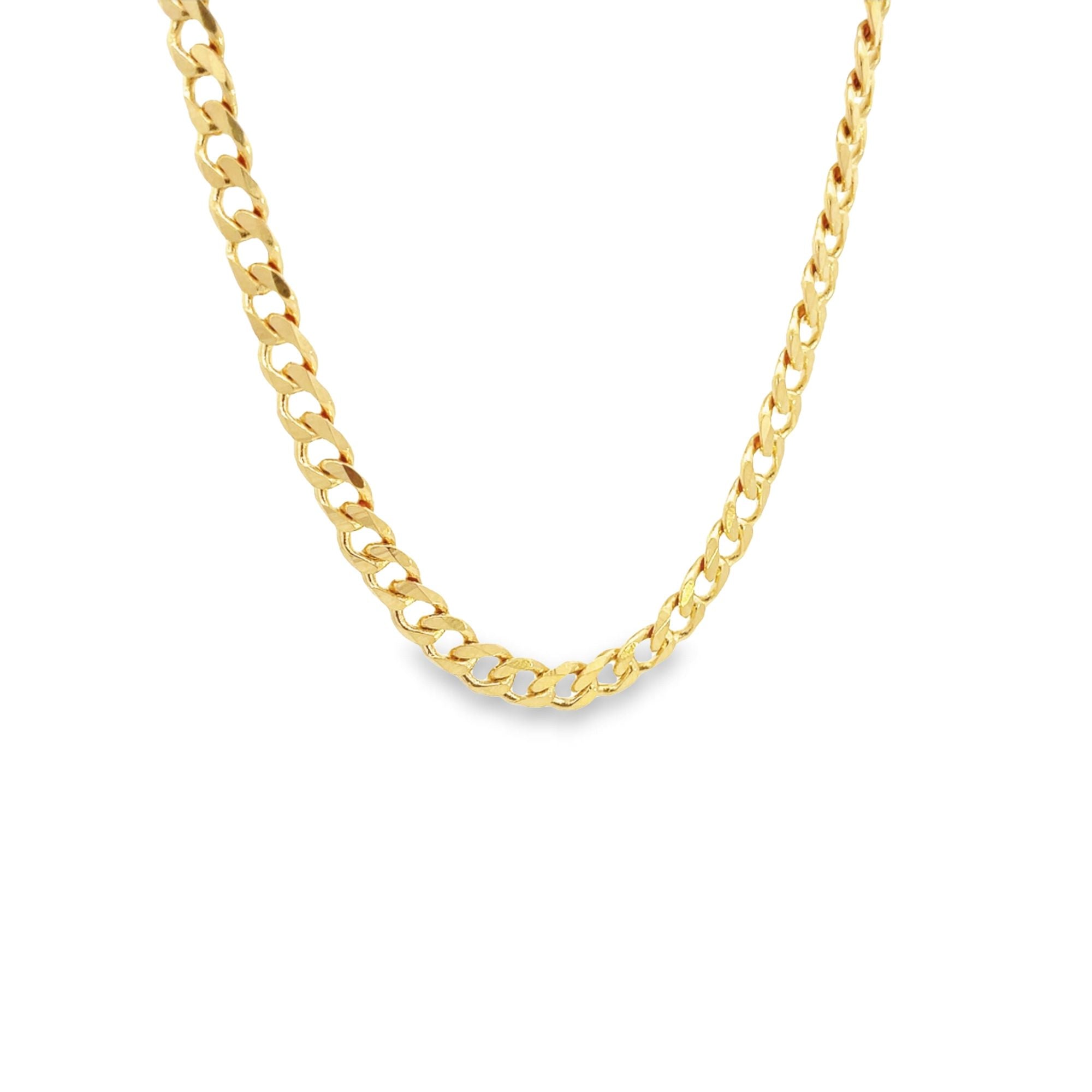 6mm 18K Gold Filled Cuban Chain 14-24 Inch Stylish Necklace-3
