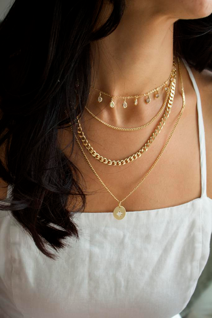 6mm 18K Gold Filled Cuban Chain 14-24 Inch Stylish Necklace-2
