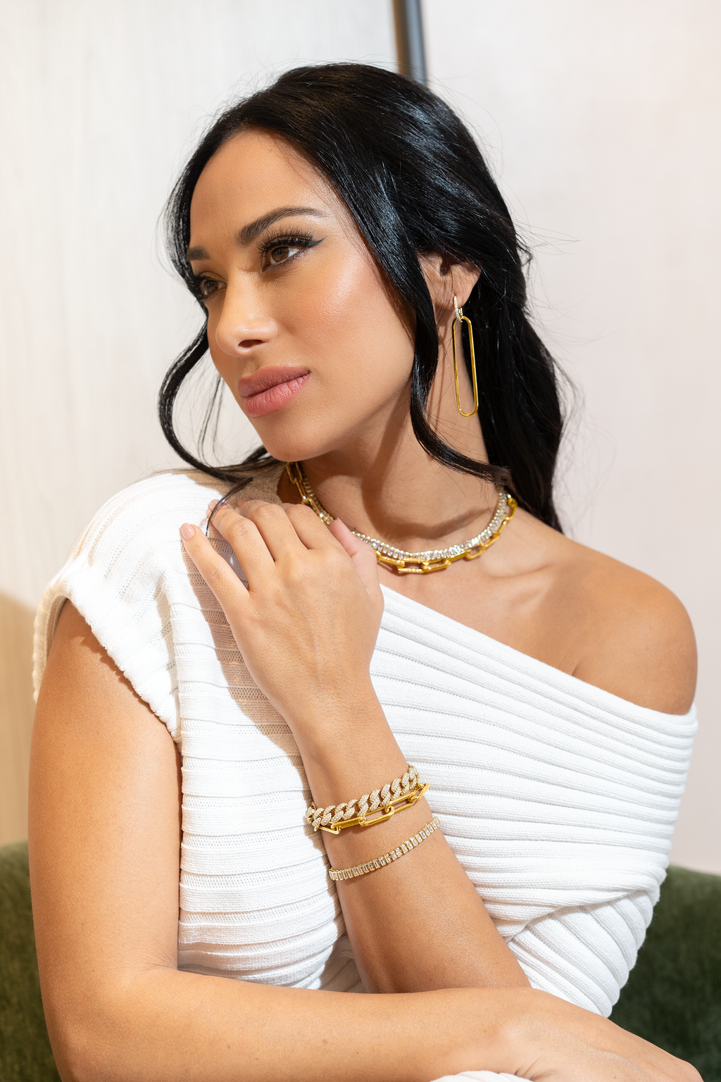 18K Gold Filled Paperclip Chain Necklace Multiple Lengths Colors