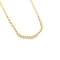 18K Gold Filled Smooth Open Box Chain Necklace 16-24 Inch-0
