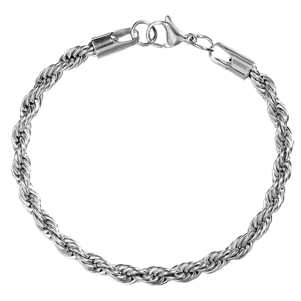 14MM Cuban Link Chain Bracelet Durable Polished Metal Men’s Jewelry-9
