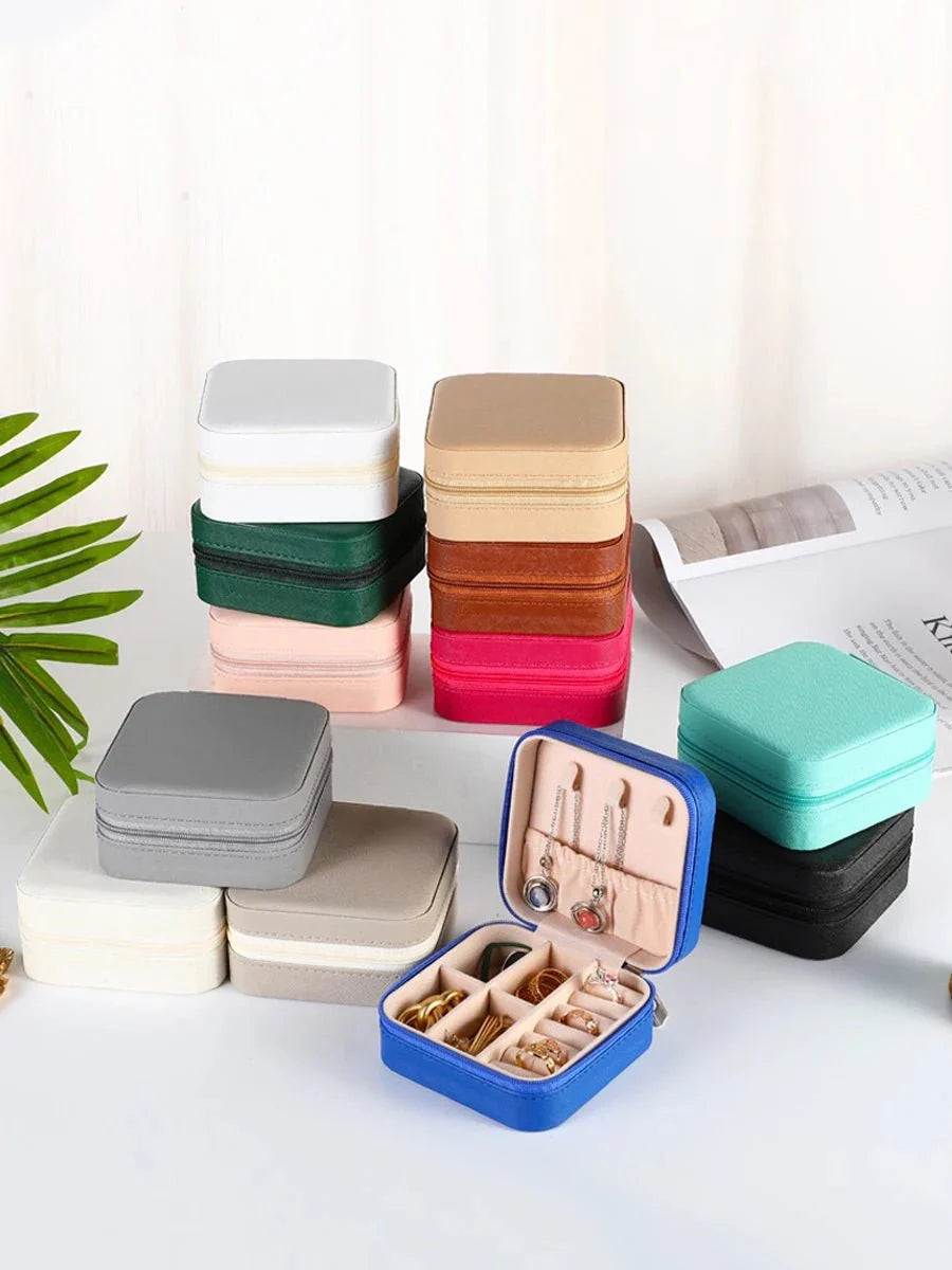 Portable Mini Jewelry Storage Box Travel Organizer Jewelry Case-1