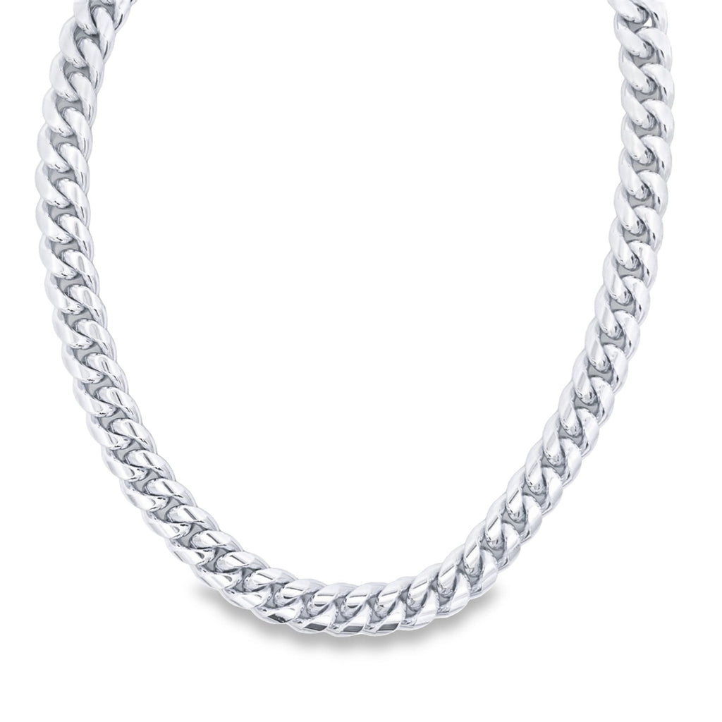 10mm Thick 18K Gold Filled Curb Cuban Necklace Chain 15 Inch-1