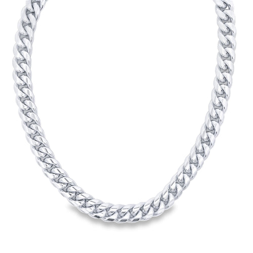 10mm Thick 18K Gold Filled Curb Cuban Necklace Chain 15 Inch-1