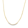 18K Gold Filled 2mm Diamond Cut Cuban Chain 16 Inch Gold Rhodium-0