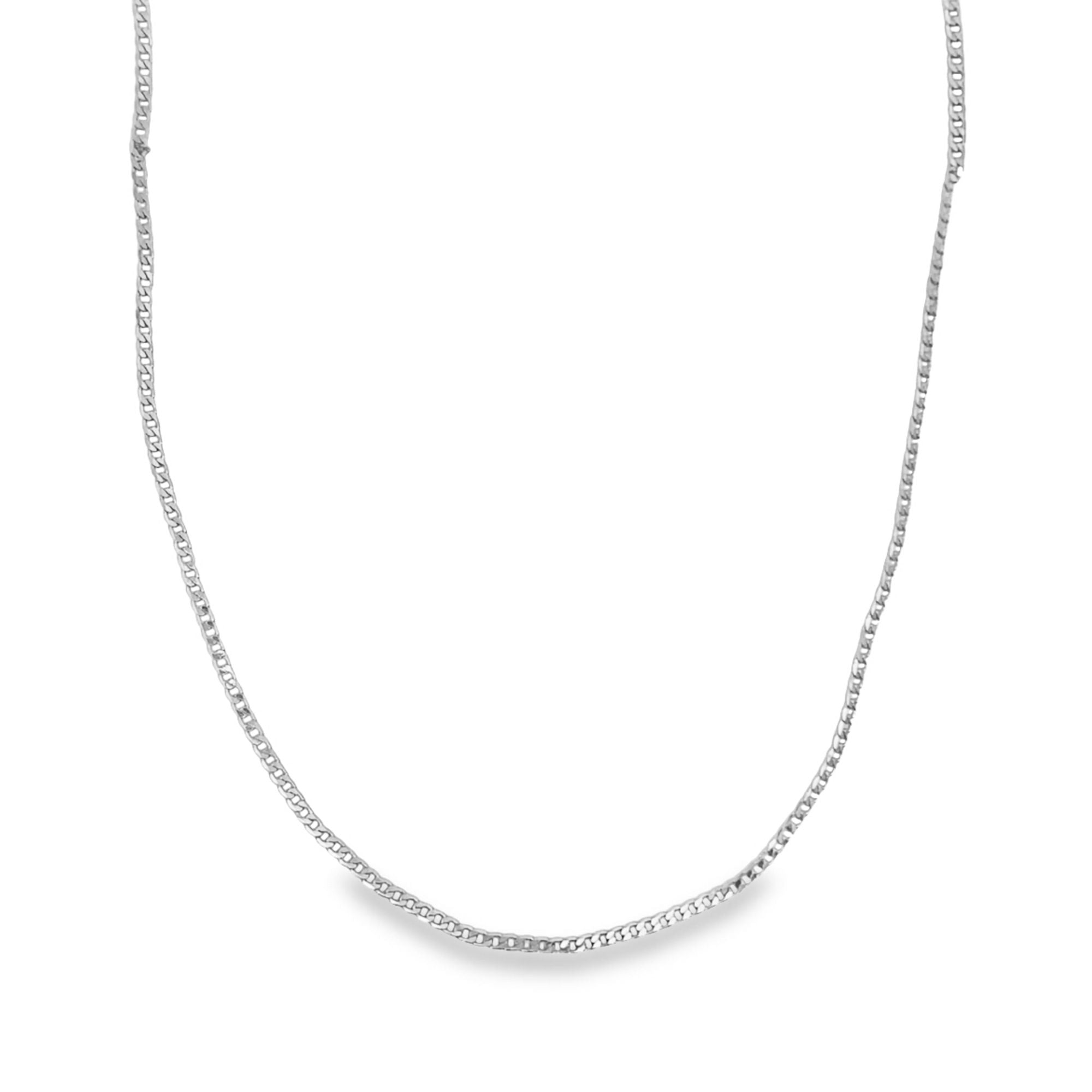 2mm Diamond Cut Cuban Chain 18K Gold Filled 16 Inch Necklace-1