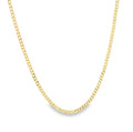 2mm 18K Gold Filled Cuban Chain Necklace Multiple Lengths Available-0