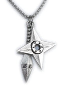Naruto Shuriken and Kunai Stainless Steel Special Necklace-0