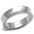 High Polished Stainless Steel Ring No Stone Minimalist Design